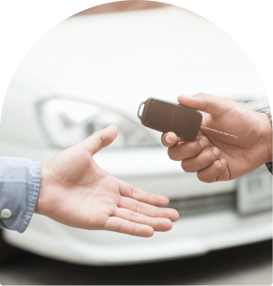 handing over the vehicle key