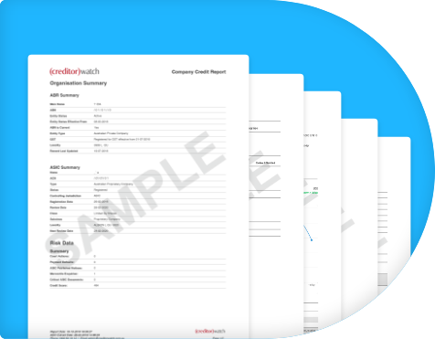 Sample document of CreditorWatch Reports