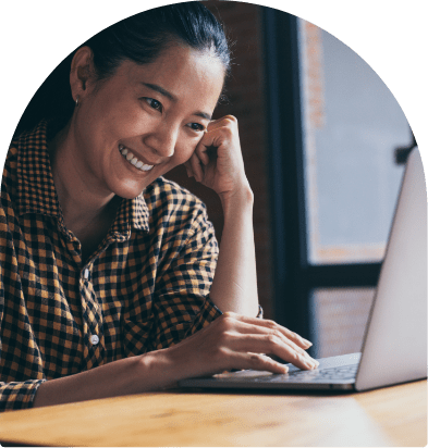 Woman with laptop